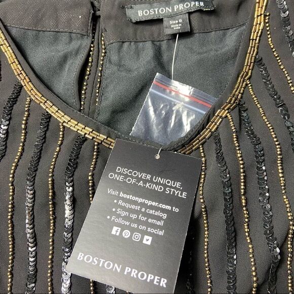 Boston proper beaded shift dress - Picture 5 of 6